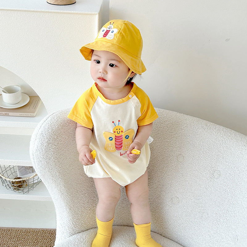 Cute Baby Romper Summer New Style Fashion Infant Bodysuit Thin Cotton Onesie for Newborn Girls