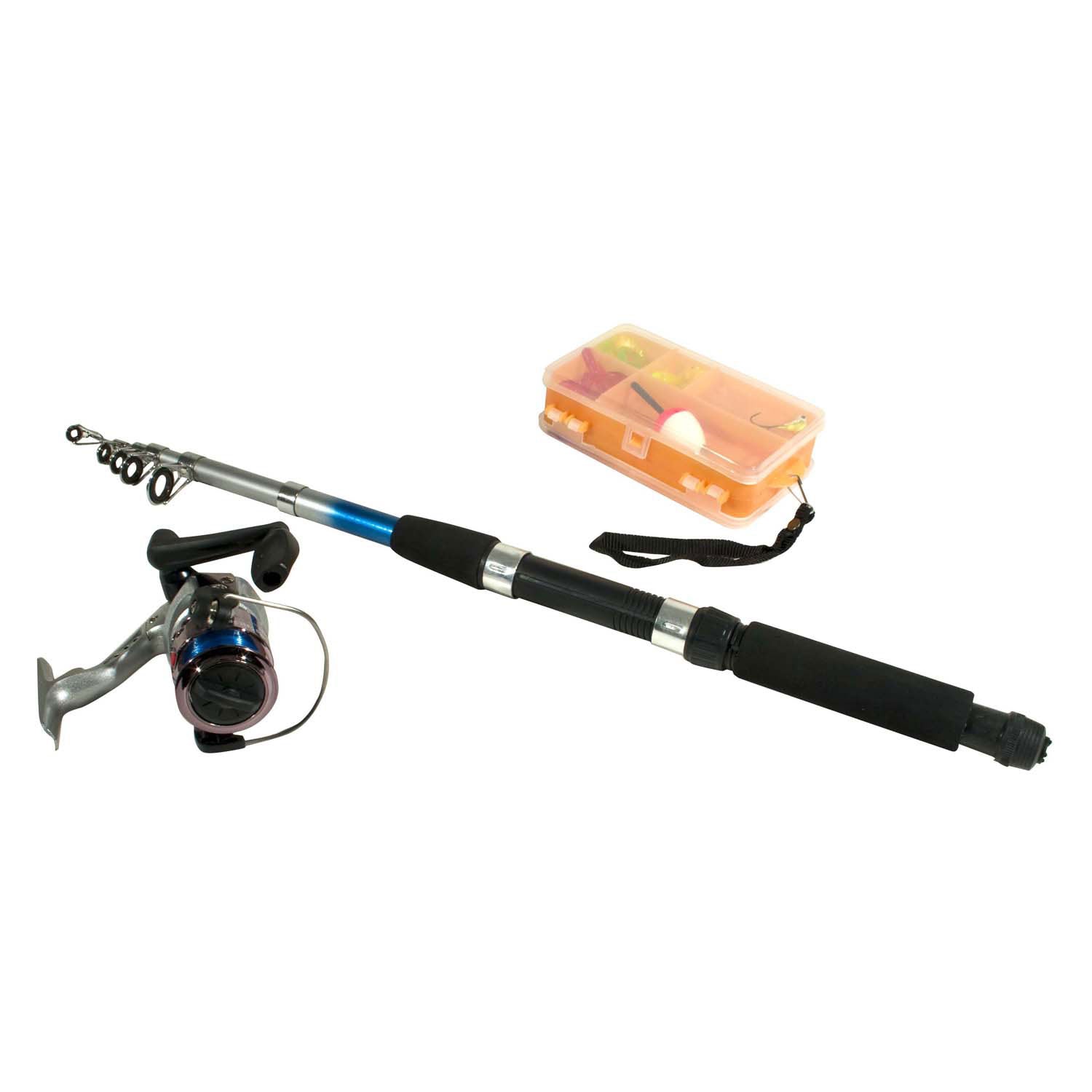 Game on fishing tele casting rod with accessories, 2.10m