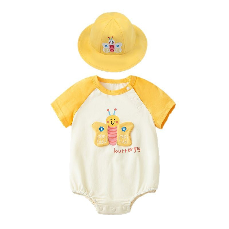 Cute Baby Romper Summer New Style Fashion Infant Bodysuit Thin Cotton Onesie for Newborn Girls