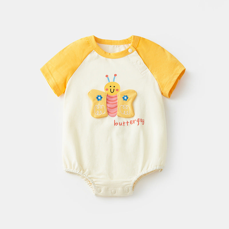 Cute Baby Romper Summer New Style Fashion Infant Bodysuit Thin Cotton Onesie for Newborn Girls