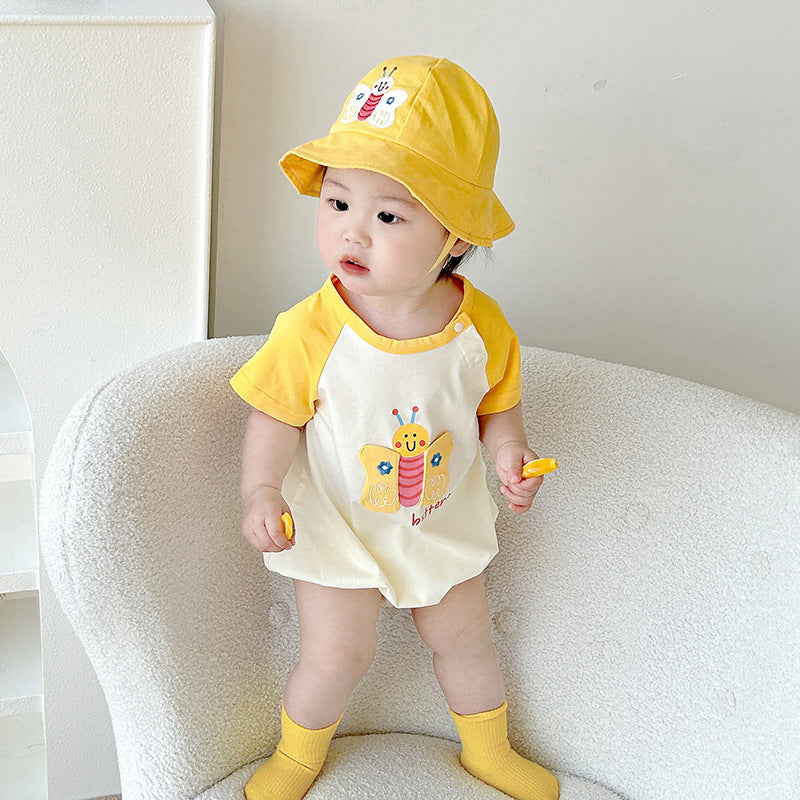 Cute Baby Romper Summer New Style Fashion Infant Bodysuit Thin Cotton Onesie for Newborn Girls