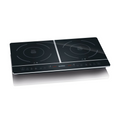 Plita electrica cu inductie Severin, S1031, ideala pentru camping/rulota/bucatarie mica, 2 arzatoare, sticla ceramica, 10 trepte de temperatura, detectare vas, display digital, senzor touch, temperatura reglabila 60-240°C, timer, negru (DK 1031)