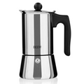 Espressor moka pentru aragaz BEEM, Espresso Maker, capacitate 200 ml, compatibil cu toate sursele de caldura, pentru cafea aromata, otel inoxidabil, maner ergonomic, ideal pentru camping/ rulote, inox (4060449055944)